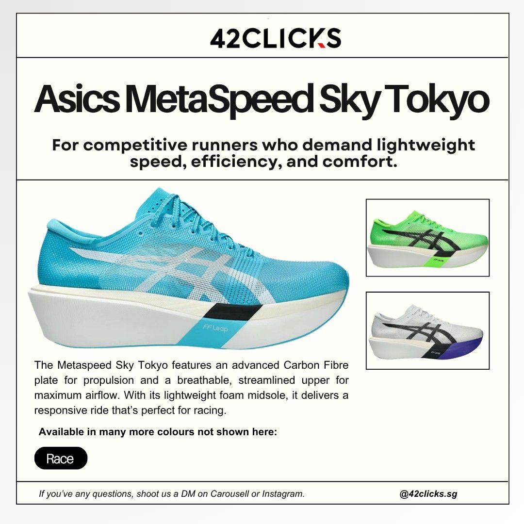 Asics Metaspeed Series Unisex (Category: Sneakers) located in Singapore. Submitted by 42clickssg (Listing ID 1391745410, Image 3). Description: .