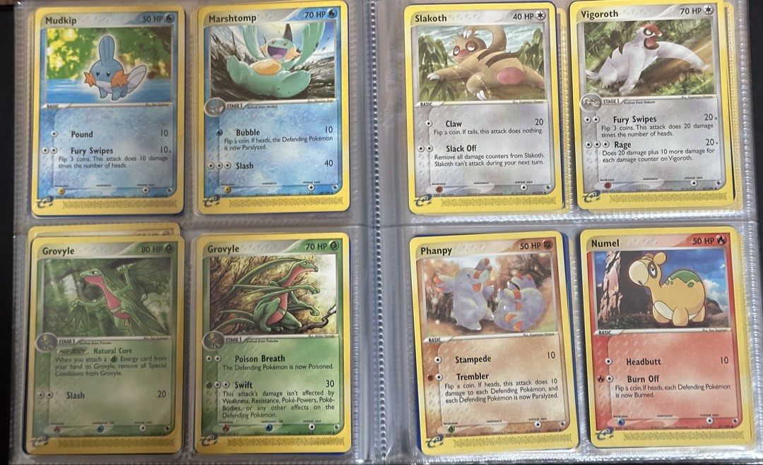 Assorted characters card (Category: Raw Cards) located in Singapore. Submitted by ghlll (Listing ID 1454580342, Image 2). Description: Sell together only everything including binder 90$. No asking for individual card conditions. Total 68 cards LP - NM condition..