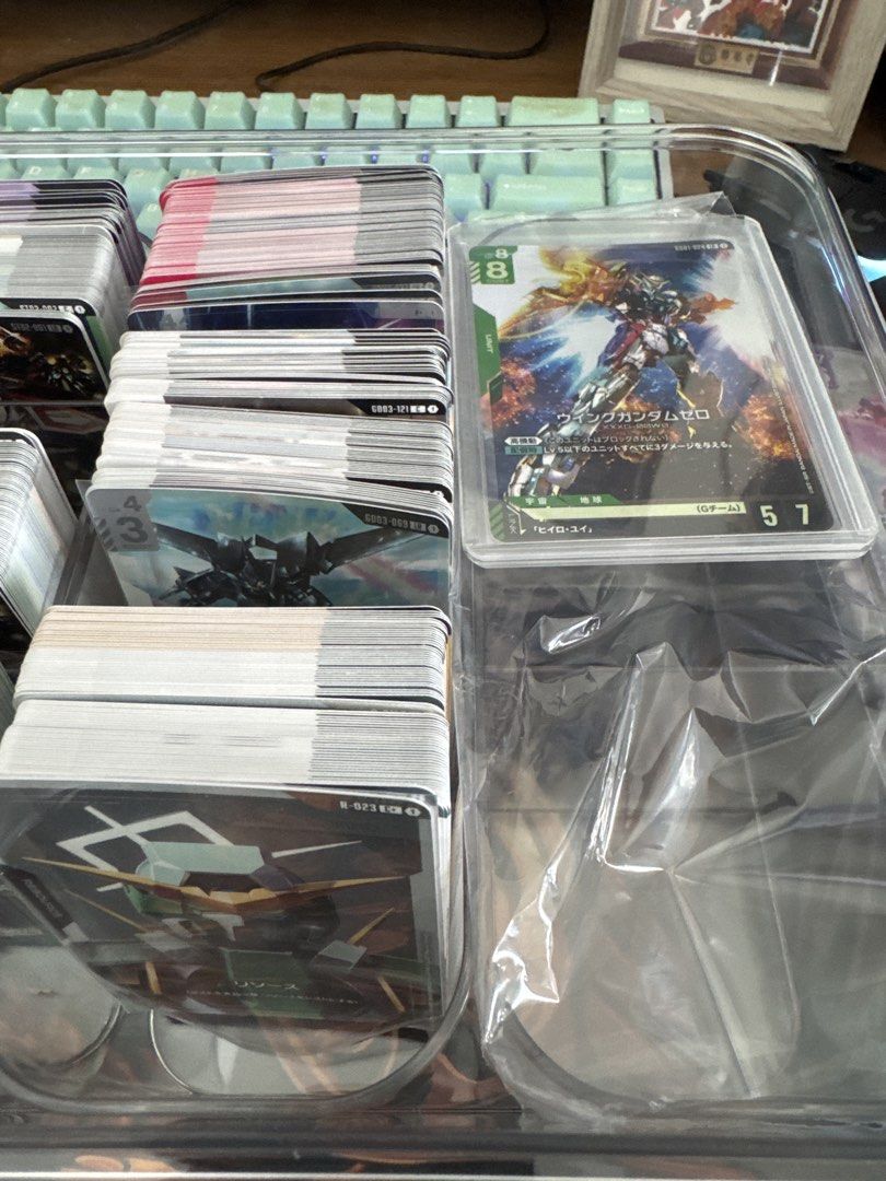 Assorted characters card (Category: Raw Cards) located in Singapore. Submitted by jun00n (Listing ID 1454593539, Image 3). Description: GUNDAM TCG JANKS/decks For collectors and deck builders Decks dont have double sleeves and give free deck box All cards are near mint to mint Take all for $65 Fast deal for $45 Quitting this hobby .