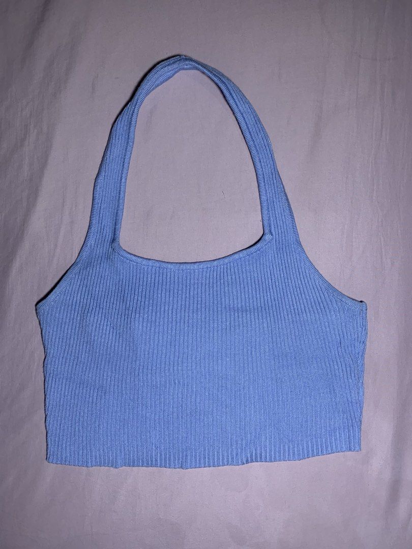 baby blue halter top (Category: Sleeveless) located in Marikina City. Submitted by xoxooes (Listing ID 1454724955, Image 1). Description: .