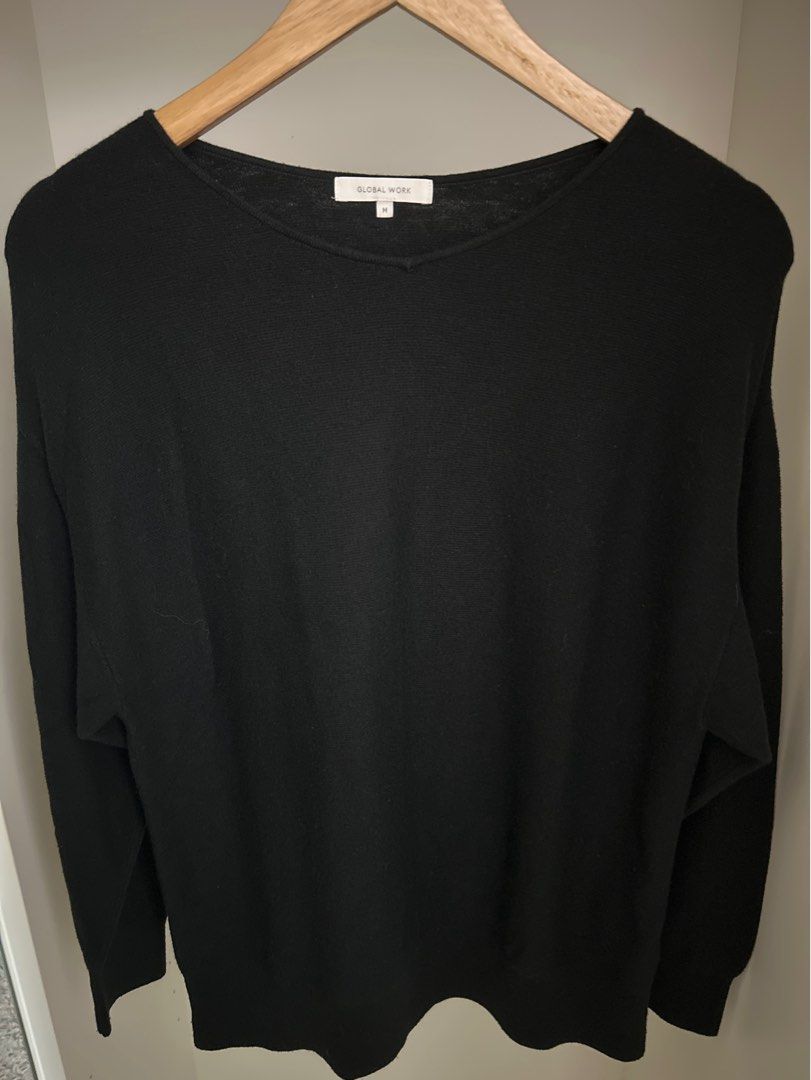 Black Basic Top (Category: Longsleeves) located in Kuala Lumpur. Submitted by prelovedbynureenn (Listing ID 1454679741, Image 1). Description: - Grip.