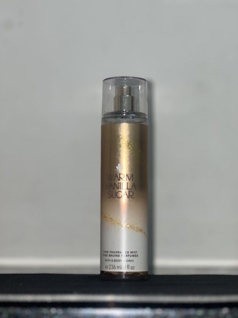Bath & Body Works - Warm Vanilla Sugar (Category: Fragrance & Deodorants) located in Tarlac. Submitted by abceeeee (Listing ID 1454573838, Image 1). Description: Used about 15% - 20% only Original, bought in Canada rfs: too many perfume.