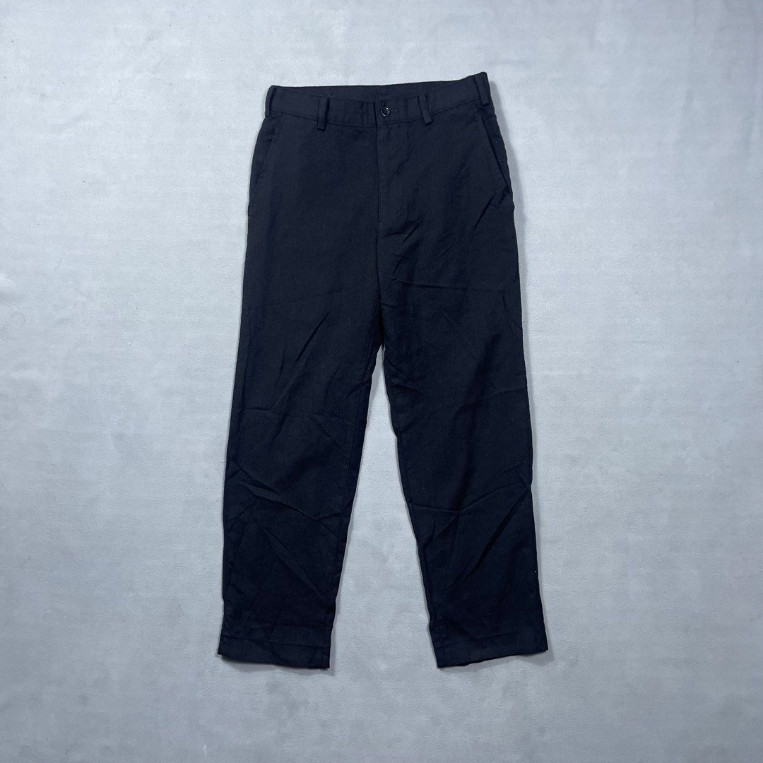 BLACK COMME DES GARCONS WOOL PANTS AD 2015 (Category: Trousers) located in Manila. Submitted by revise.ph_ (Listing ID 1454600254, Image 1). Description: BLACK COMME DES GARCONS WOOL PANTS AD 2015 Made in JAPAN Tagged Size : XXS Dimension Waist:28 Length:35 Inseam:25.5 Rise:11 Leg opening:7.1 No issue Price:2,500 Free shipping via JNT.