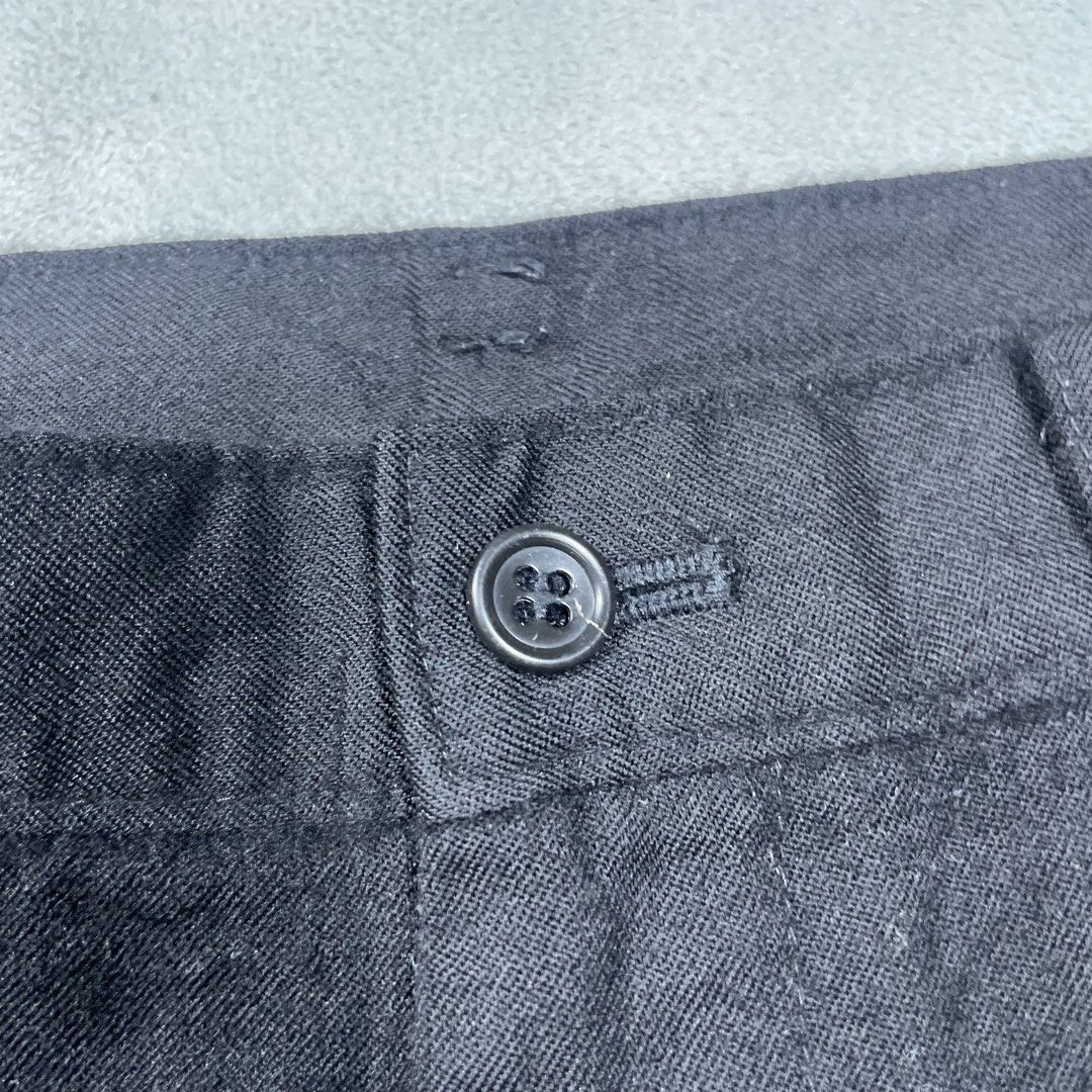 BLACK COMME DES GARCONS WOOL PANTS AD 2015 (Category: Trousers) located in Manila. Submitted by revise.ph_ (Listing ID 1454600254, Image 2). Description: BLACK COMME DES GARCONS WOOL PANTS AD 2015 Made in JAPAN Tagged Size : XXS Dimension Waist:28 Length:35 Inseam:25.5 Rise:11 Leg opening:7.1 No issue Price:2,500 Free shipping via JNT.