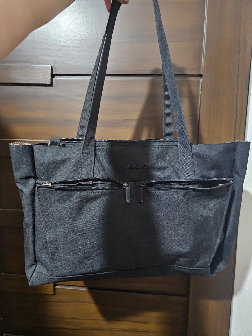 Black Murioki Laptop / Shoulder Bag (Category: Luxury Bags & Wallets) located in Manila. Submitted by sgarcia (Listing ID 1454655859, Image 1). Description: Black Murioki Mystery Bag Fits 15.6in laptop Rarely used ❌️ COD 📍 manila.