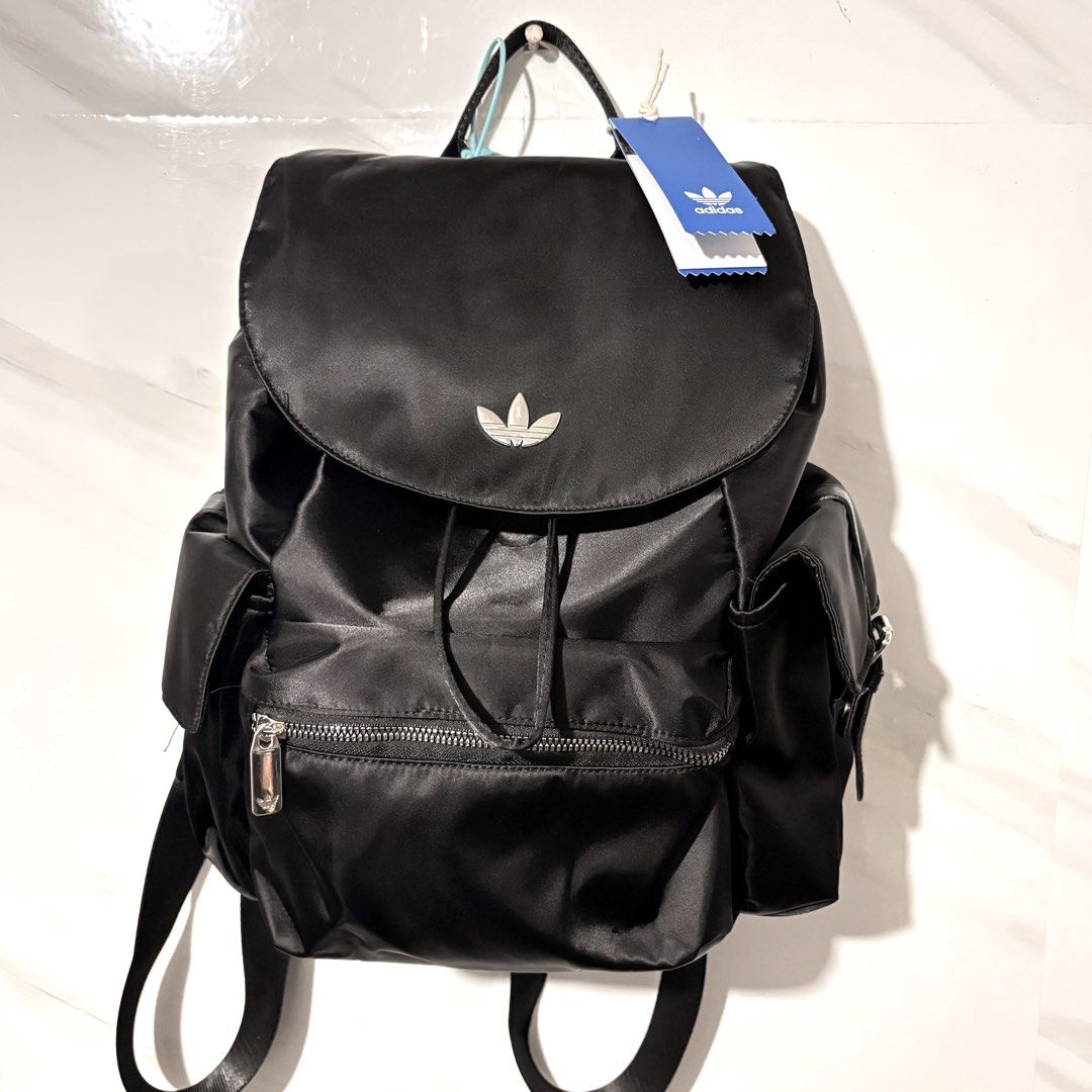 SALE❗️BNWT Authentic Adidas Originals Flap Magnetic Drawstring Backpack (Category: Backpacks) located in Tarlac. Submitted by shantirisque (Listing ID 1454586861, Image 1). Description: LAST PRICE POSTED❗️NO MAKING OFFER ❗️FIXED PRICE. 🖤 FOR SALE | AUTHENTIC ADIDAS ORIGINALS BACKPACK ✨ Brand: adidas Originals ✨ Color: Black ✨ Condition: Brand New With Tags (BNWT) — never used ✨ Material: Smooth satin-style fabric ✨ Style: Classic, sporty-chic ba