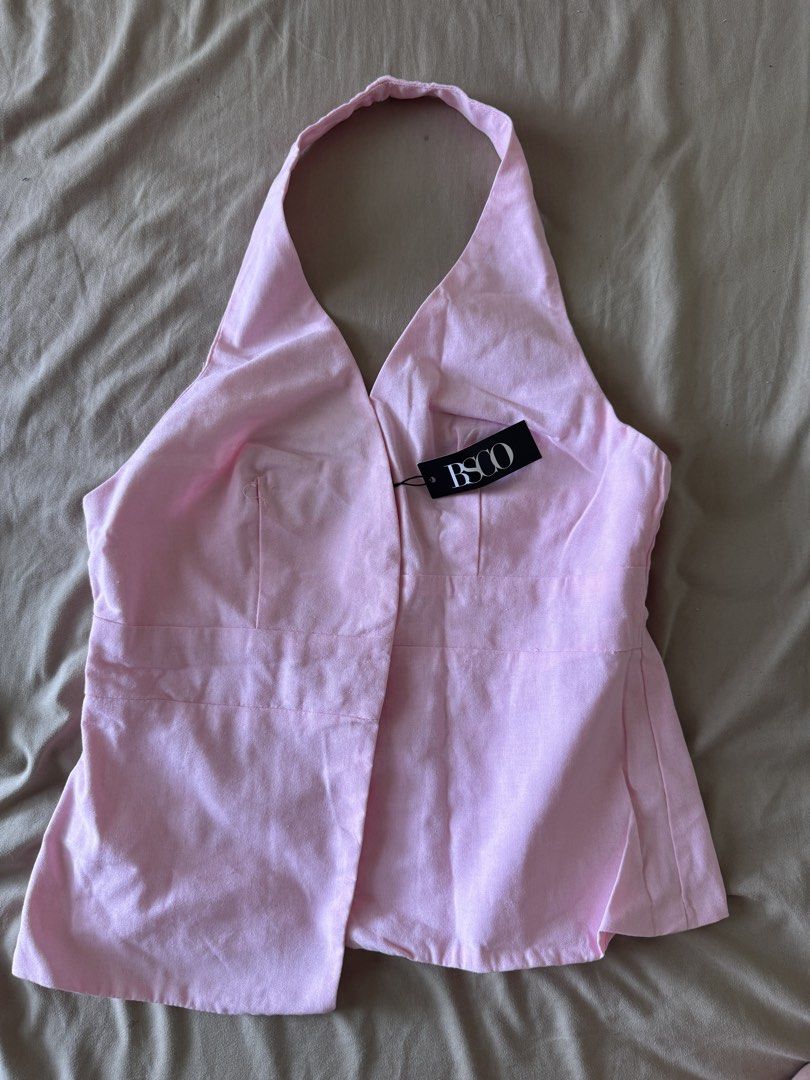 BSCO Aria Top Baby Pink (Category: Sleeveless) located in Taguig. Submitted by agafinds (Listing ID 1454636425, Image 1). Description: - aria top in size small - never wore it, hence the tag - no flaws/issues - declutter .