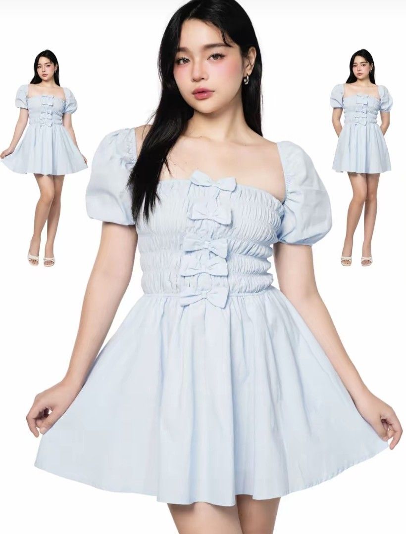 BSCO Lila Mini Dress (Plus Size/2xl) (Category: Dresses) located in Leyte. Submitted by nics.declutters (Listing ID 1454681486, Image 2). Description: 🌸 available colors: black (few wears), baby blue (never worn), & white (never worn); can send actual photos! 🌸 size: 2xl 🌸 rfs: outgrown style; super cute! 450/each MOP: Maya MOD: J&T/Maxim 📍 Tacloban, Leyte.