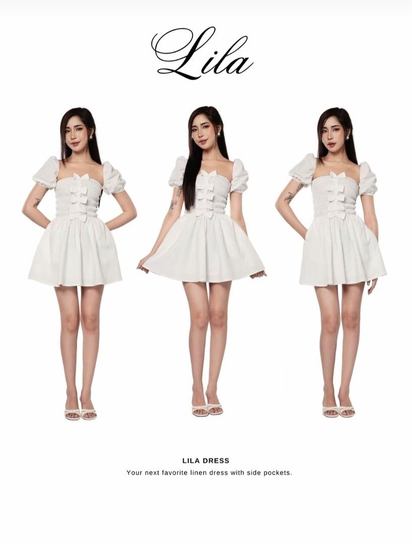 BSCO Lila Mini Dress (Plus Size/2xl) (Category: Dresses) located in Leyte. Submitted by nics.declutters (Listing ID 1454681486, Image 3). Description: 🌸 available colors: black (few wears), baby blue (never worn), & white (never worn); can send actual photos! 🌸 size: 2xl 🌸 rfs: outgrown style; super cute! 450/each MOP: Maya MOD: J&T/Maxim 📍 Tacloban, Leyte.