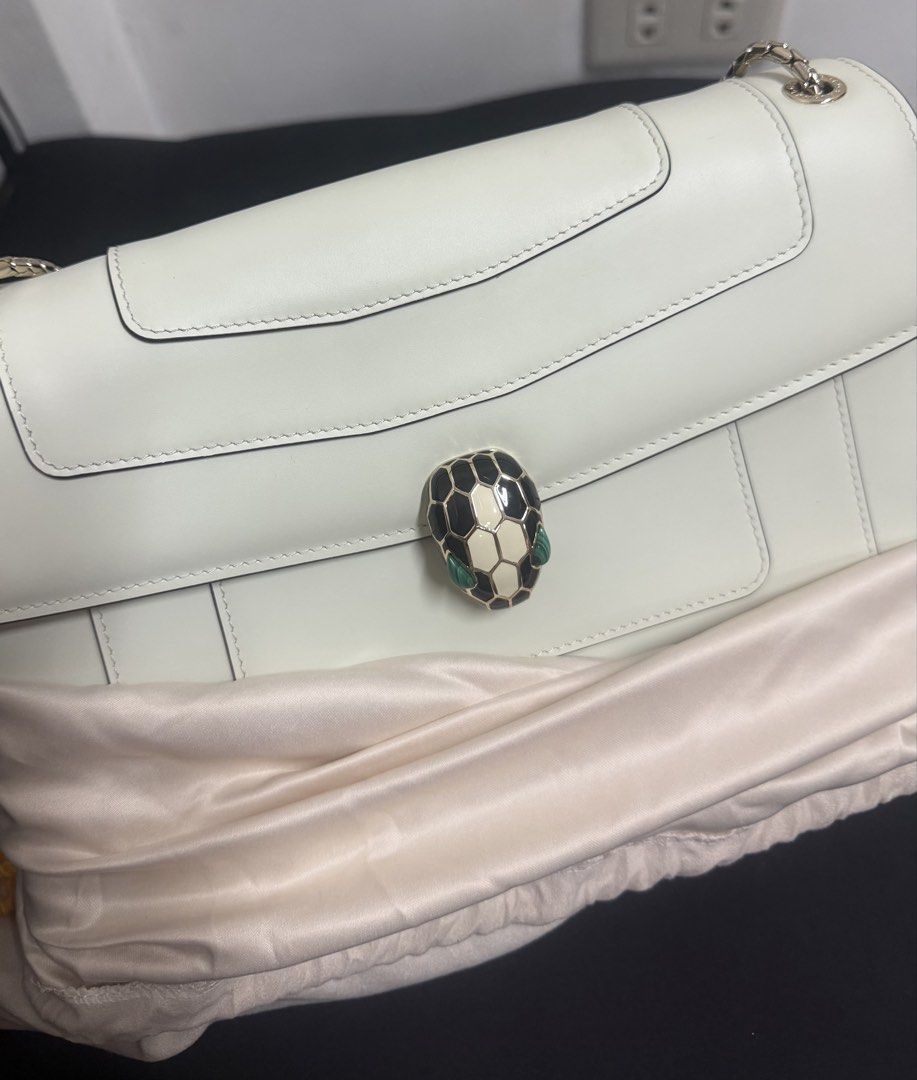 Bulgari Bvlgari White Serpenti Bag (Category: Luxury Bags & Wallets) located in Manila. Submitted by barbie.closet (Listing ID 1454665800, Image 2). Description: Slightly negotiable Japan Thrifted No box In very excellent condition Original Price: $ 4,358 .