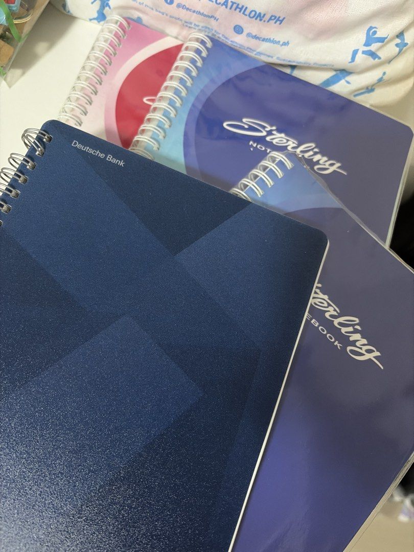 Bundle: 4 notebooks (Category: Stationery & School Supplies) located in Taguig. Submitted by declutterjam (Listing ID 1454675287, Image 1). Description: .