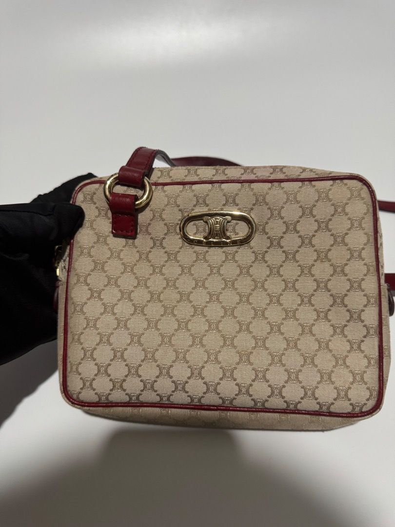 Celine Sling (Category: Luxury Bags & Wallets) located in Las Pinas. Submitted by coluxxexprelovedstreet1828 (Listing ID 1454732801, Image 3). Description: Authentic Celine Rank AB Signs of use It looks like the leather part was retouched or painted in red again Guaranteed authentic Negotiable Detailed pics available upon request No to meet up Courier j&t, LBC (by schedule) Lalamove/grab around metromanila SF shoulder by buyer Last pic for refere