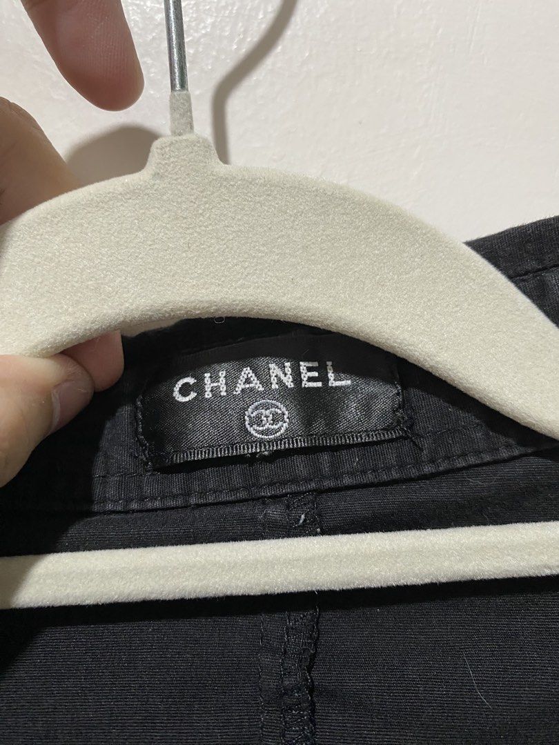 Chanel Blouse/Polo Shirt (Category: Luxury Apparel) located in Lucena. Submitted by catherineluces18 (Listing ID 1454632999, Image 2). Description: xs-s size 15.5 'width 20.5 'length no issues need wash only.