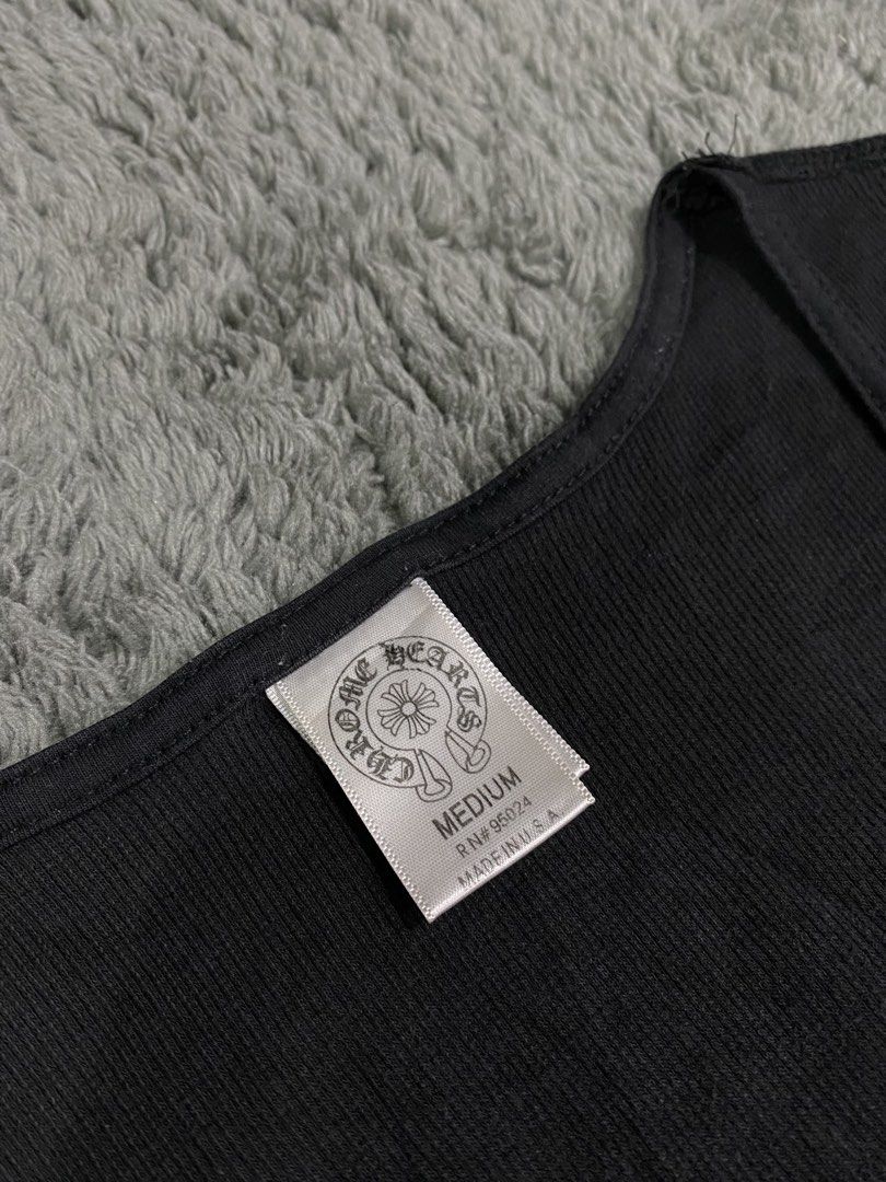 Chrome Hearts Double Cross Tank Top (Category: Others Tops) located in Leganes. Submitted by wisehandpick (Listing ID 1454604682, Image 3). Description: Chrome Hearts Double Cross Tank top Excellent condition, no major issue Can fit small to large size stretchy high durability cotton materials by Chrome Hearts Complete tags.