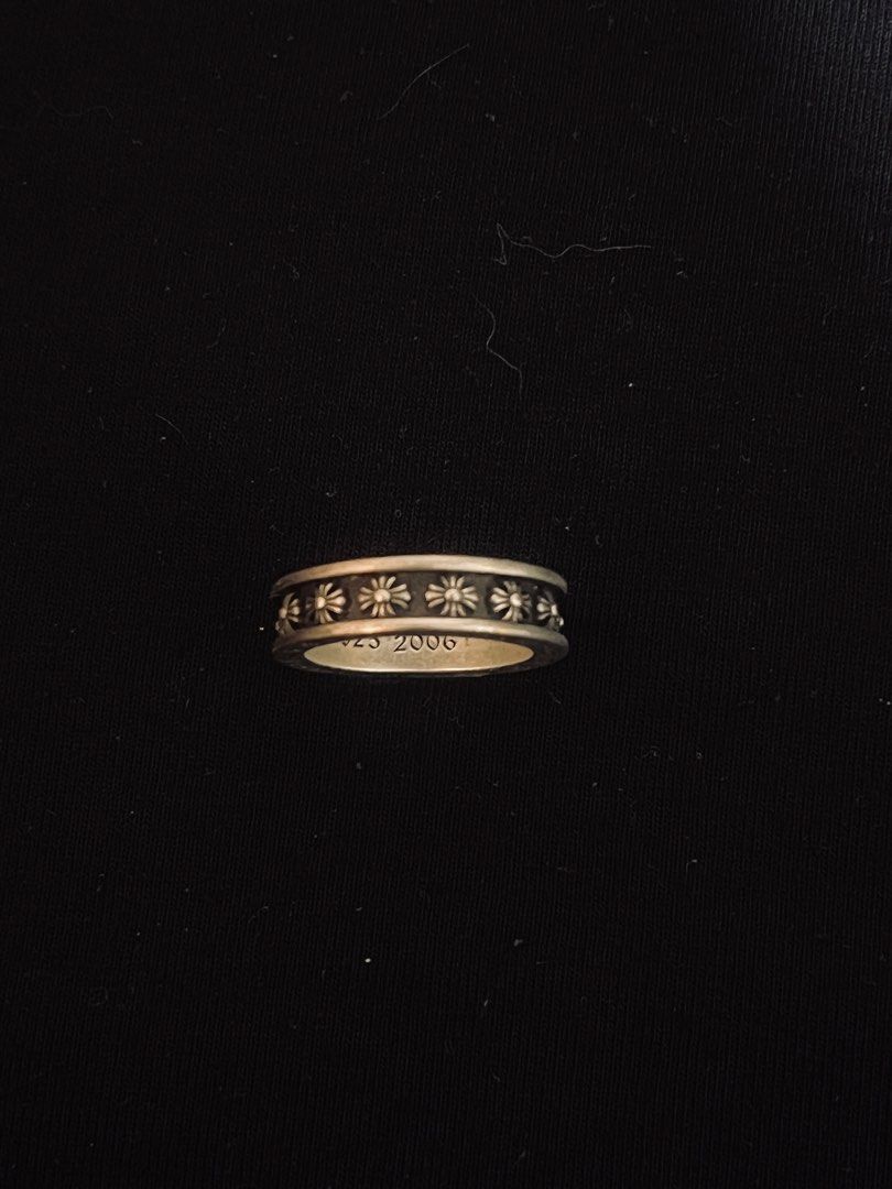 Chrome Hearts Ring (Category: Rings) located in Davao. Submitted by janna_soleil (Listing ID 1454727849, Image 1). Description: Chrome Hearts mini plus ring with engraved cross pattern Size: 9 SOLD AS IS AUTHENTICITY NOT GUARANTEED ‼️ Note: This item is from Japan Surplus Jewelry .