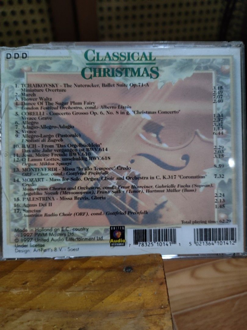 Classical Christmas 1997 CD Includes Highlights from Nutcracker Suite (Category: CDs & DVDs) located in Paranaque City. Submitted by jnthn.c (Listing ID 1454582980, Image 2). Description: nm.