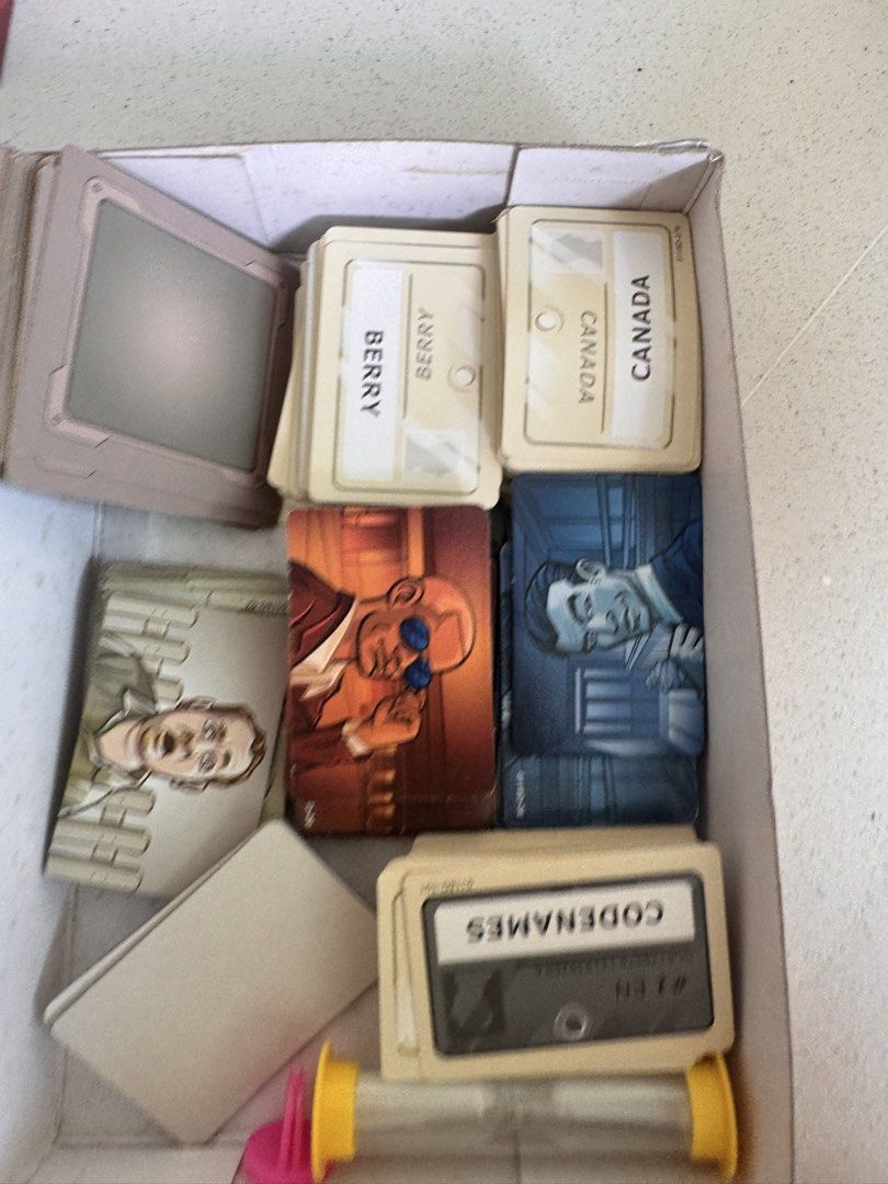 Code name set (Category: Board Games & Puzzles) located in Singapore. Submitted by geeem124 (Listing ID 1454577314, Image 2). Description: - Codenames board game - Ideal for parties and game nights - Promotes word association and deduction skills.