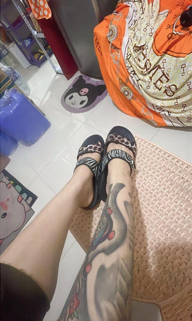 Crocs Slides Leopard Zebra Print Black (Category: Slippers and slides) located in Valenzuela. Submitted by geljho16 (Listing ID 1454607078, Image 3). Description: - Black Crocs slides - Fun leopard and zebra print strap - Easy slip-on style - Comfortable for everyday wear - Size 7 - Selling because they don't fit anymore.