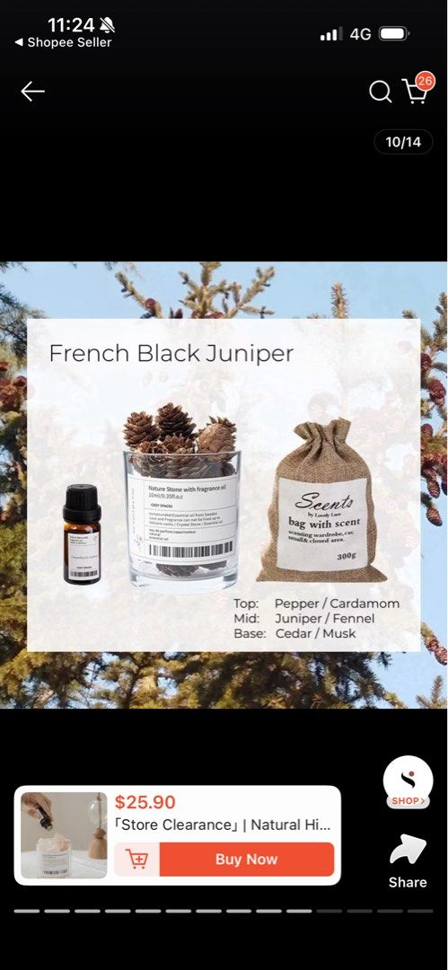 Crystal Stone Diffuser Set (Category: Home Fragrance) located in Singapore. Submitted by soojiong (Listing ID 1454583093, Image 2). Description: Stock Clearance Crystal Stone Set Scent: 1. White Tea Party-$19.9 2. French Black Juniper-$15.9 3. 10ml White Tea Party Essention Oil-$8 Deal at Soo Teck Lrt(1 Lrt stop away from Punggol Station) Thank you..