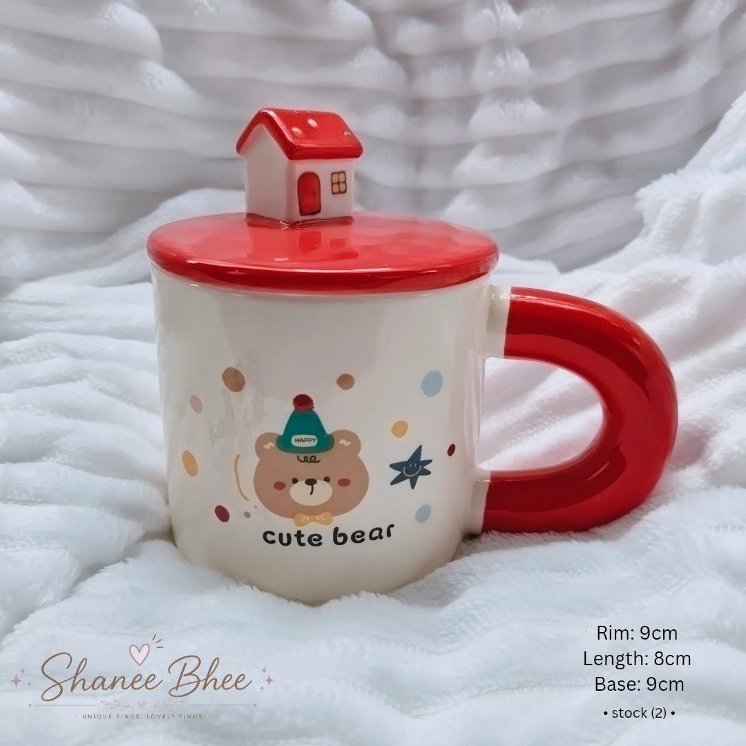 Cute Dog Ceramic Mug with 3D House Lid (Category: Coffee & Tea Tableware) located in Bontoc. Submitted by shaneebhee (Listing ID 1447745142, Image 1). Description: .