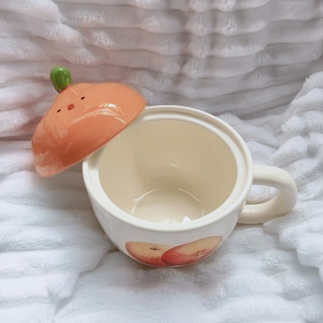 Cute Orange Fruit Coffee Mug with Lid (Category: Coffee & Tea Tableware) located in Bontoc. Submitted by shaneebhee (Listing ID 1447743401, Image 2). Description: .