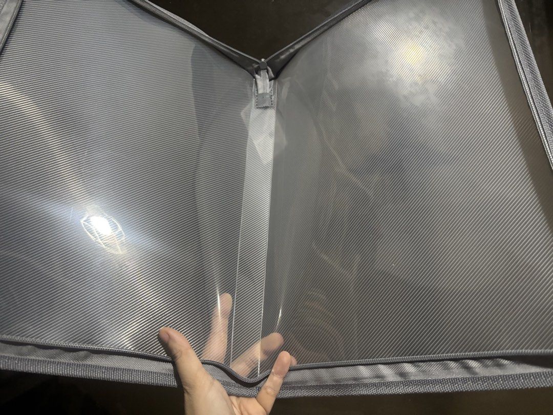 Daiso Zipper File Gray B4 (Category: Stationery & School Supplies) located in Makati City. Submitted by shelfdestash (Listing ID 1454662285, Image 3). Description: - Daiso Zipper File set of 2 (selling only as a set) - Size: B4 - Color: Gray - Features: Secure zipper closure - Ideal for: Organizing documents, papers, school supplies, office essentials.