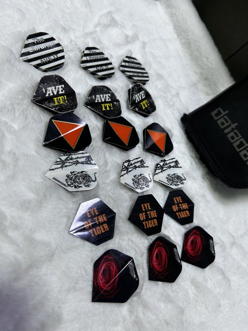 Datadart Dart Flights and Case (Category: Other Sports Equipment and Supplies) located in Manila. Submitted by starbalesukandjapansurplus (Listing ID 1454751128, Image 3). Description: - Set of Datadart dart flights - Assorted designs and colors included - Comes with a Datadart carrying case - Case features multiple compartments for organized storage - Ideal for replacing worn-out flights or trying new designs.