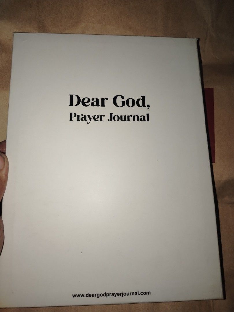 Dear God prayer journal (Category: Religion Books) located in Manila. Submitted by billionare (Listing ID 1454719442, Image 2). Description: Dear God 🙏 journal brandnew perfect gift.