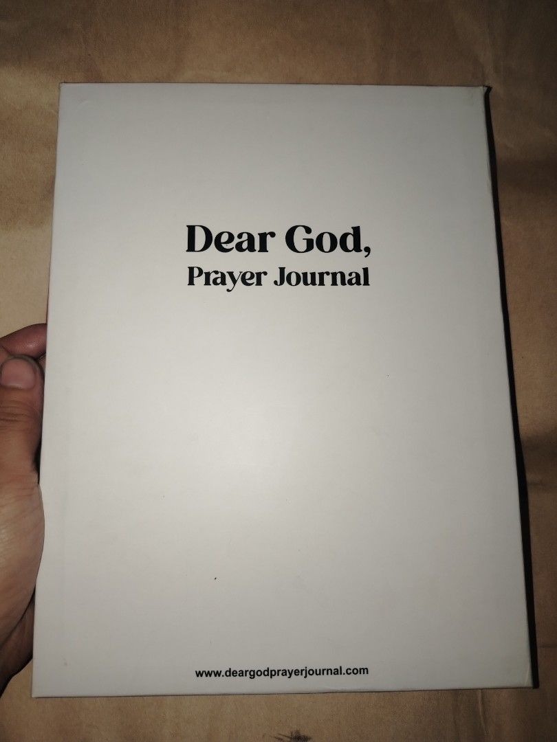 Dear God prayer journal (Category: Religion Books) located in Manila. Submitted by billionare (Listing ID 1454719442, Image 3). Description: Dear God 🙏 journal brandnew perfect gift.
