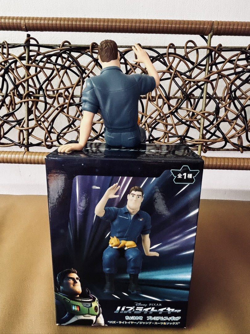 Disney Pixar Lightyear Buzz Lightyear Figure with cat (Category: Figurines & Statues) located in Manila. Submitted by millenial_cabinet (Listing ID 1454625317, Image 2). Description: - Buzz Lightyear figure with his cat, Sox - Sits on top of the box - Great for any Lightyear fan - Comes in original packaging - Box shows Buzz in his flight suit - Collectible item from the movie.