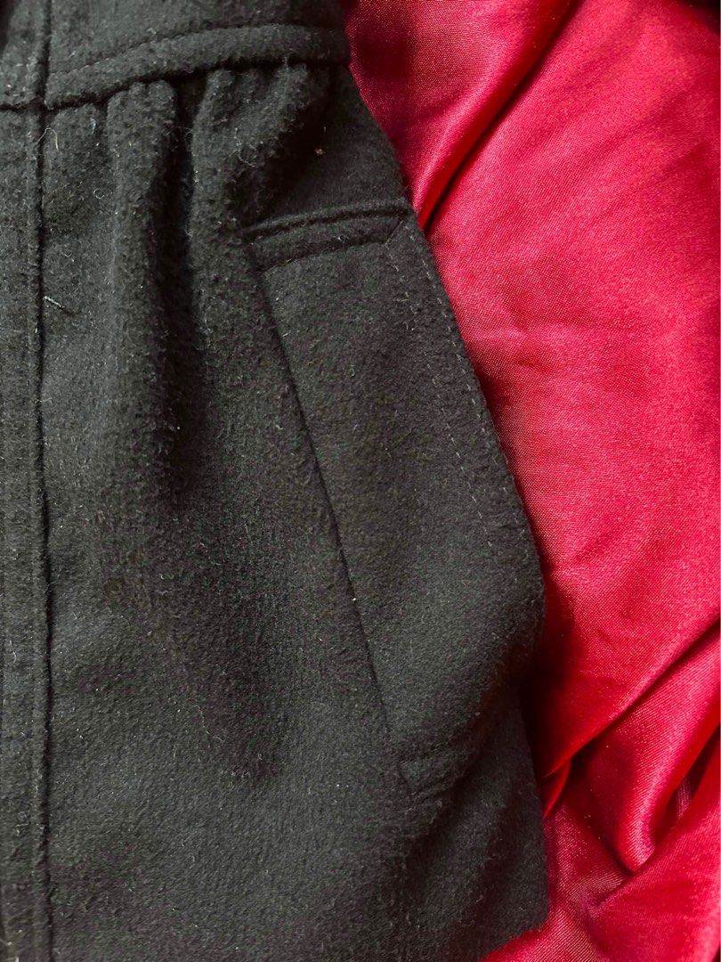DIVIDED by H&M Double-Breasted Skirted Pea Coat (Black) (Category: Coats, Jackets and Outerwear) located in Manila. Submitted by gabsiz.nuts (Listing ID 1454583889, Image 3). Description: DIVIDED by H&M Double-Breasted Skirted Pea Coat (Black) From US.