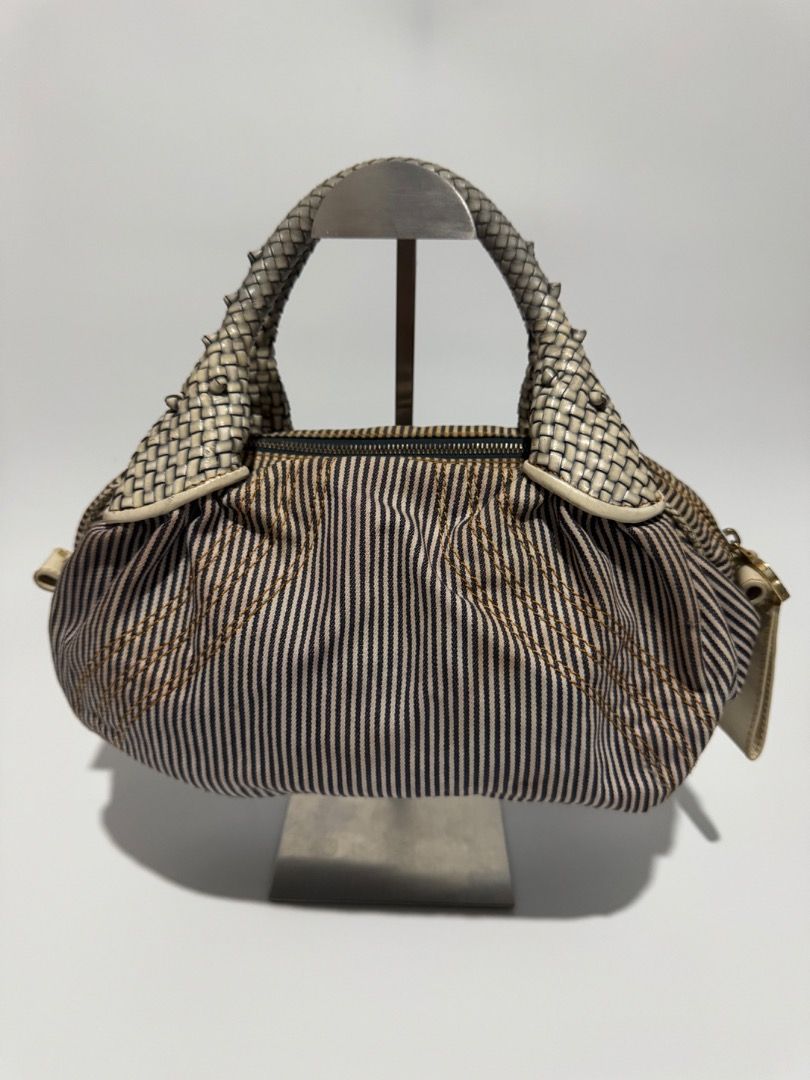 Fendi Spy Denim Small (Category: Luxury Bags & Wallets) located in Las Pinas. Submitted by coluxxexprelovedstreet1828 (Listing ID 1454733976, Image 1). Description: Authentic Fendi Spy Rank AB Signs of use Stain/Dirt Outside and dirt on zipper part Minimal signs of use Guaranteed authentic Negotiable Detailed pics available upon request No to meet up Courier j&t, LBC (by schedule) Lalamove/grab around metromanila SF shoulder by buyer Last pic for
