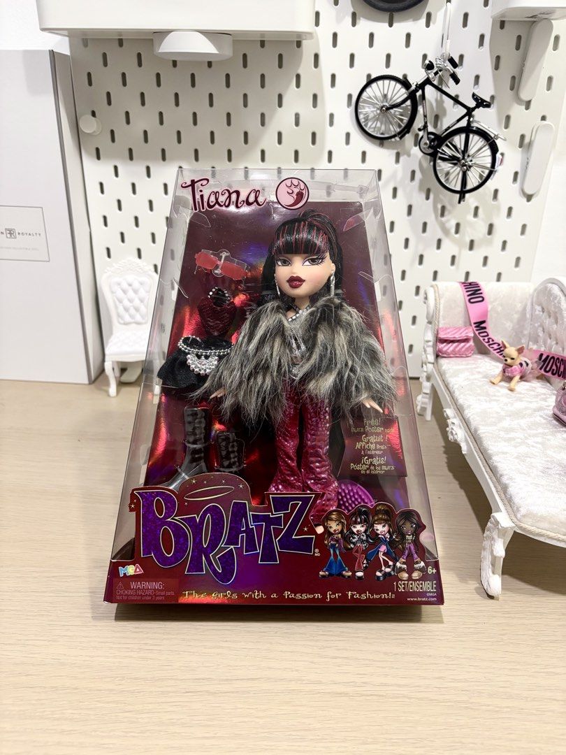 FS: BRATZ Tiana Doll (NRFB) (Category: Kids Toys) located in Rodriguez. Submitted by michaelstyles (Listing ID 1454737250, Image 2). Description: FOR SALE 🚨 NRFB 3K php - Bratz Tiana doll - Sparkly pink outfit - Faux fur coat - Includes black skirt, boots, handbag, and sunglasses - Box displays doll and all fashion accessories - Perfect for Bratz collectors or playtime.
