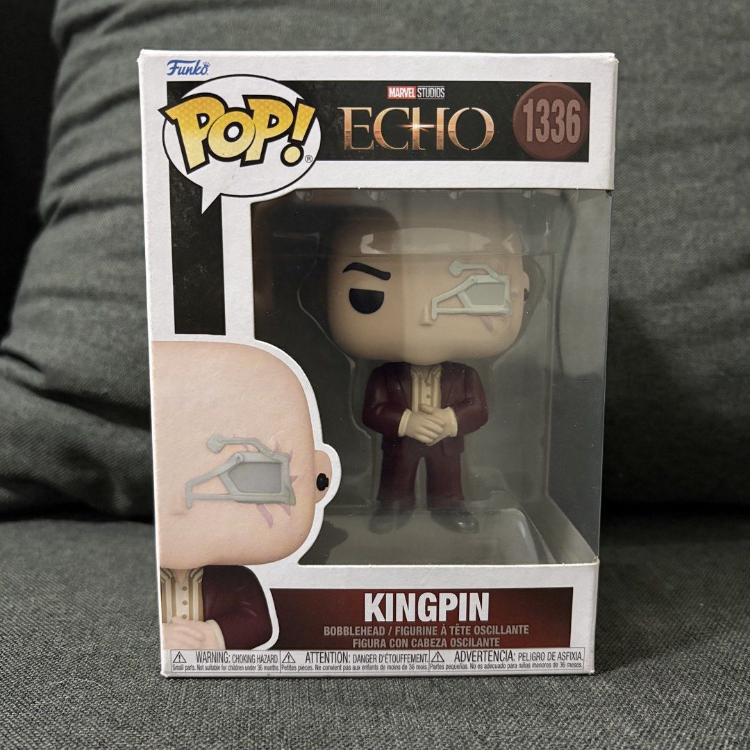 Funko Pop Marvel 1336 - Kingpin (Echo) (Category: Designer & Blind Box Toys) located in Imus. Submitted by declutter201 (Listing ID 1454748000, Image 1). Description: Price: P400 Condition: 8/10 (There are minor dents and creases) Location: Imus, Cavite MOP: BDO, Gcash, Maya, GoTyme MOD: GGX, J&T, SDD Will pack with protector and sorter box You can message me for more details.