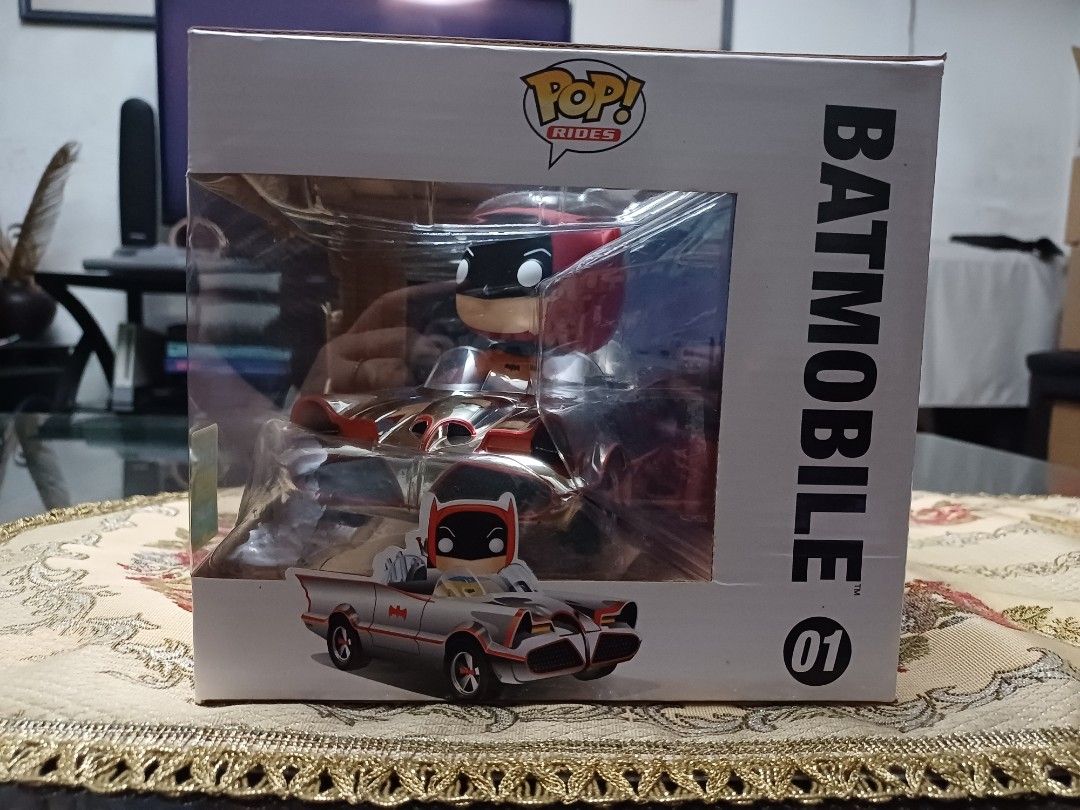 Funko Pop! Rides Batman Classic TV Series Batmobile (Category: Vehicle & Diecast Models) located in Taguig. Submitted by naxinator (Listing ID 1454733124, Image 2). Description: #01 Batmobile 2016 Summer Convention Exclusive NO PROTECTOR INCLUDED. BUBBLE WRAPPED IF PAID BEFORE DELIVERY. additional fees for sorter box and/or prot. 📍 Taguig 💵 - GCASH 🛵 - Grab / Lalamove / LBC.