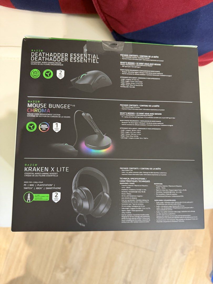Gaming Bundle (Category: Headphones & Headsets) located in Singapore. Submitted by phil83 (Listing ID 1454656142, Image 2). Description: New, un opened price $129.00 from courts. Selling $65.