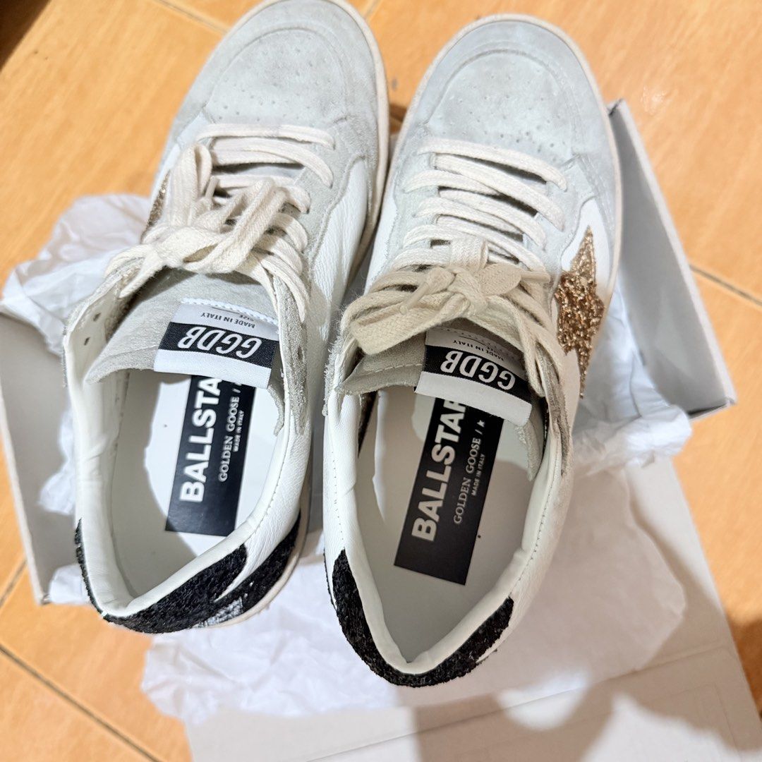 Golden Goose Ballstar EU 38 (Category: Sneakers) located in Dasmarinas. Submitted by letsgoshoppe (Listing ID 1454730787, Image 3). Description: - Authentic Golden Goose Ballstar Limited Edition - Euro 38 - Used few times only Inclusions: - Paper bag - Passport - Dust bag Rfs: Planning to size down to 37 (can be open for swap to Eu 37) Open for meetup in: Sm dasmariñas or Waltermart Dasma Also open for COD/COP via lbc for buyer and seller safety 