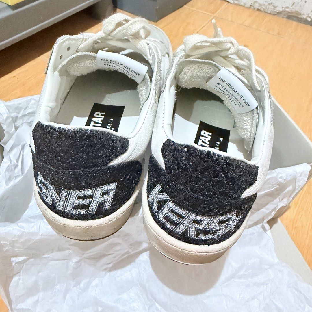 Golden Goose Ballstar EU 38 (Category: Sneakers) located in Dasmarinas. Submitted by letsgoshoppe (Listing ID 1454730787, Image 2). Description: - Authentic Golden Goose Ballstar Limited Edition - Euro 38 - Used few times only Inclusions: - Paper bag - Passport - Dust bag Rfs: Planning to size down to 37 (can be open for swap to Eu 37) Open for meetup in: Sm dasmariñas or Waltermart Dasma Also open for COD/COP via lbc for buyer and seller safety 