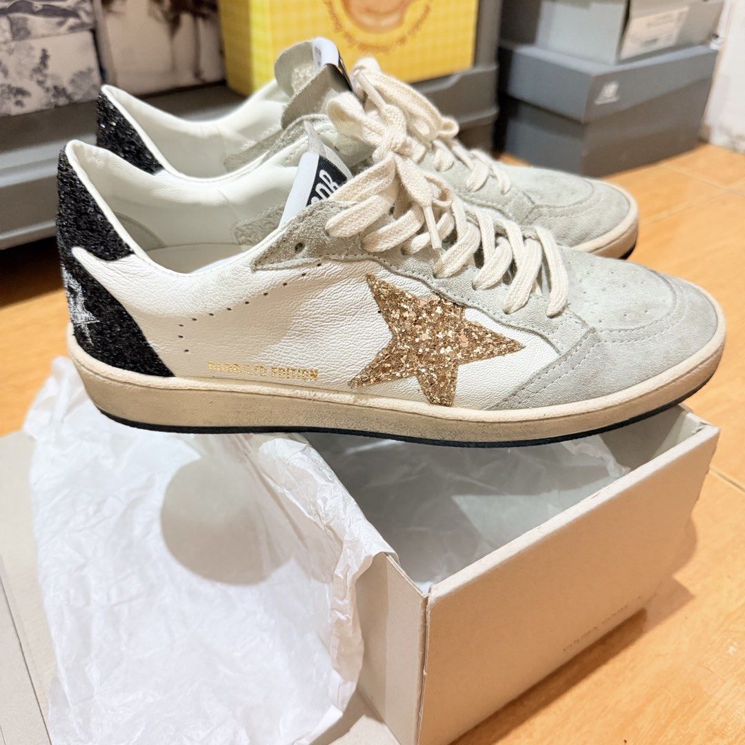 Golden Goose Ballstar EU 38 (Category: Sneakers) located in Dasmarinas. Submitted by letsgoshoppe (Listing ID 1454730787, Image 1). Description: - Authentic Golden Goose Ballstar Limited Edition - Euro 38 - Used few times only Inclusions: - Paper bag - Passport - Dust bag Rfs: Planning to size down to 37 (can be open for swap to Eu 37) Open for meetup in: Sm dasmariñas or Waltermart Dasma Also open for COD/COP via lbc for buyer and seller safety 