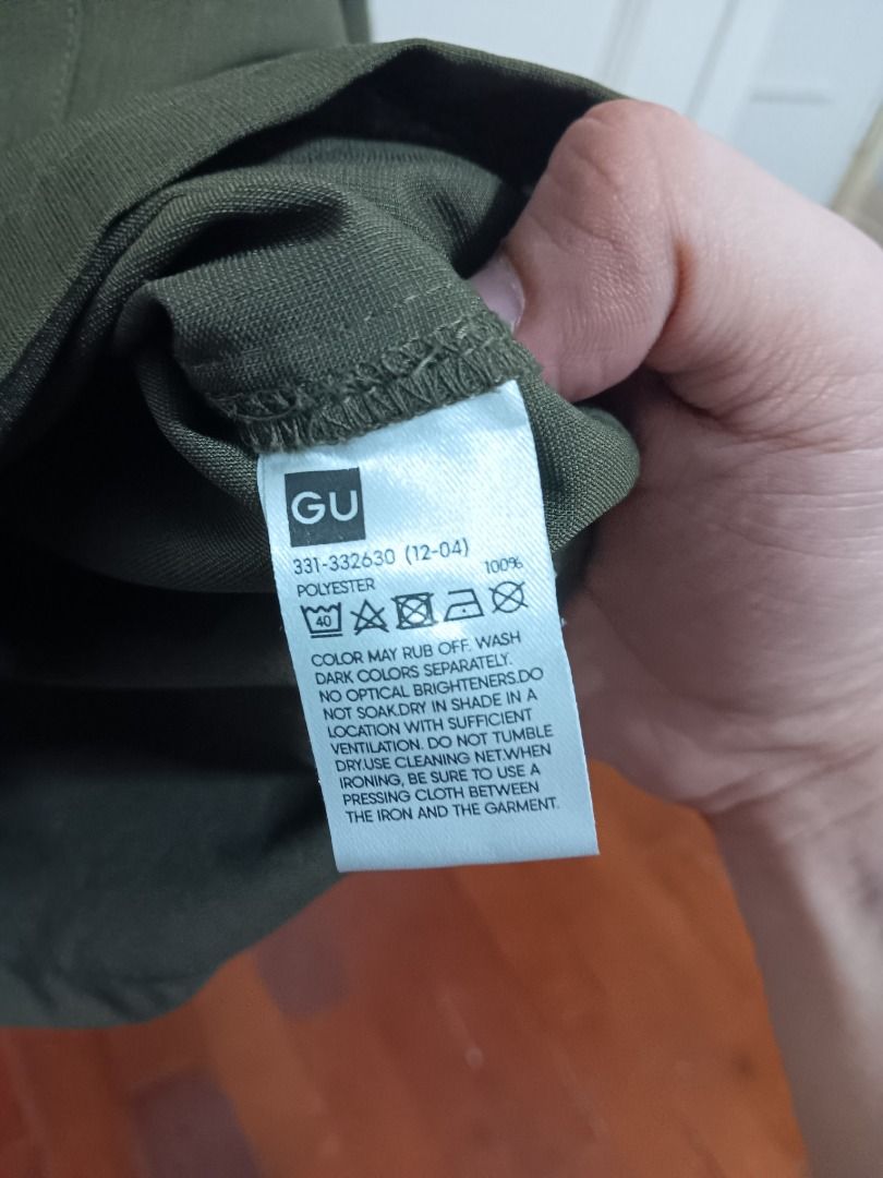 GU Olive Green Short Sleeve Button Down Polo Shirt (Category: Tshirts & Polo Shirts ) located in Caloocan City. Submitted by jeyms16 (Listing ID 1454723893, Image 3). Description: Olive green short sleeve button-down polo shirt with chest pocket S on tag, can fit up to M & L Dimensions: W: 22.5in. x L: 26.5in RFS: Not being used/decluttering P500 + shipping fee.