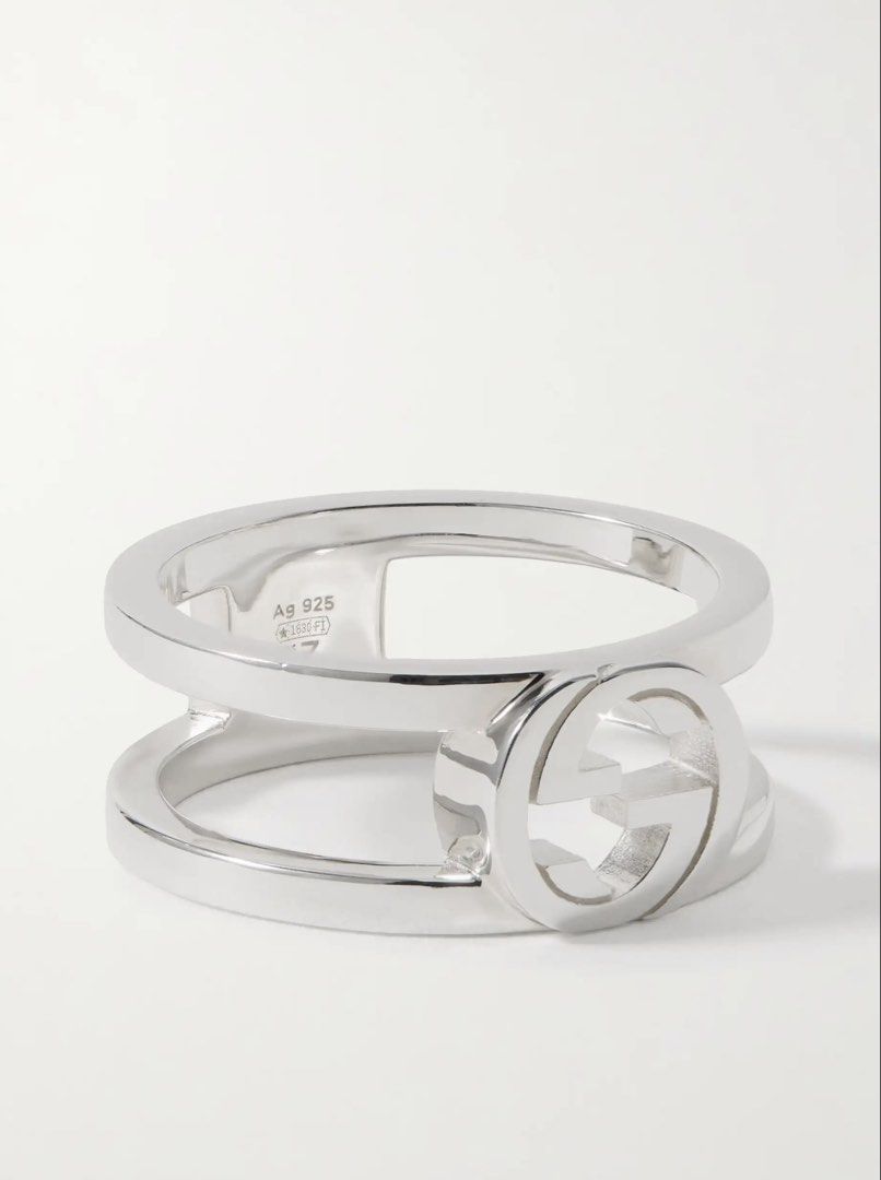 Gucci Interlocking Ring (Category: Rings) located in Singapore. Submitted by cassettepod (Listing ID 1454588799, Image 1). Description: Just sent for polishing, ready to wear. Gucci Interlocking ring size 18, sterling silver 925. Only worn a few times. Comes with full packaging, box & ring pouch. Original price $600, selling for $490, no nego. Only for serious buyers :) .