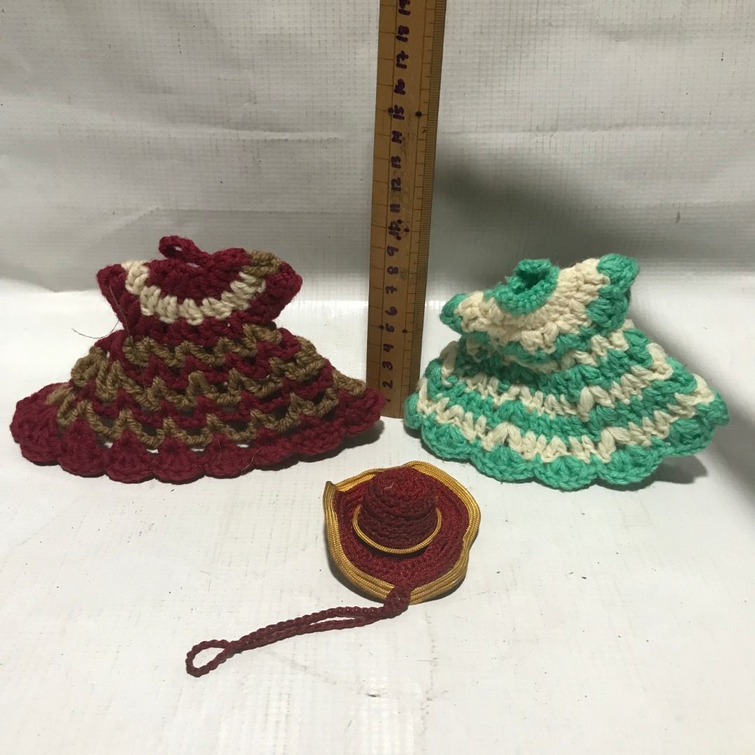 Handmade Crocheted Doll Dresses and Hat Set #4842, Hobbies & Toys, Toys ...