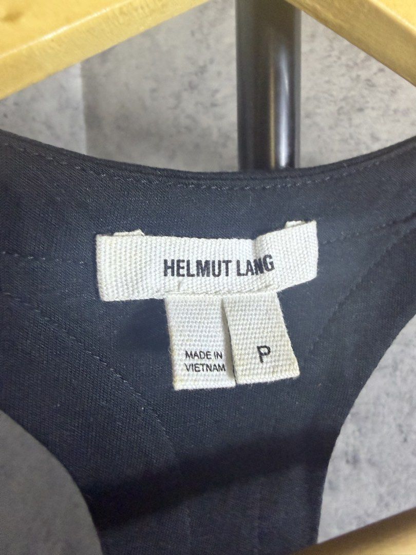 Helmut Lang Black Modal Racerback Dress Size P (Category: Dresses) located in Caloocan City. Submitted by giriyeys793 (Listing ID 1454729962, Image 3). Description: - Brand: Helmut Lang - Color: Black - Material: 100% Micro Modal - Style: Racerback with deep V-neck - Design Details: Draped, ruched skirt - Origin: Made in Vietnam - Style Number: SW-CS1627H.