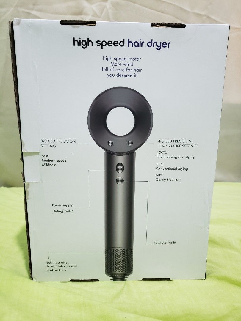 High Speed Hair Dryer with Multiple Attachments 110volts (Category: Hair) located in Navotas City. Submitted by miloklo (Listing ID 1454627405, Image 1). Description: - Powerful motor for high-speed drying - 110 volts po ito since sa US binili - Delivers strong wind for quick results - Comes with 5 versatile nozzles for all your styling needs (styling, smoothing, diffusing, etc.) - Includes a convenient adhesive hanging rack - Built-in strainer t