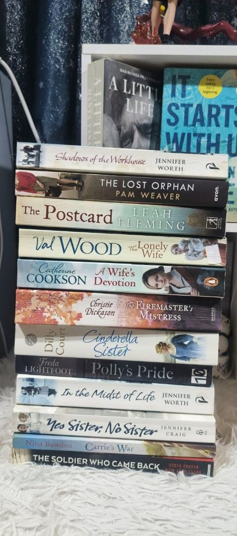 HISTORICAL FICTION & SAGA COLLECTION (Category: Storybooks) located in Cabuyao City. Submitted by chaptersandwonders143 (Listing ID 1454642551, Image 1). Description: 💸 PRICE & ORDER RULES ✅ ₱80 per book | Minimum of 3 books per order only 📌 All books here: Historical Fiction / Family Saga / Romance --- 1. Shadows of the Workhouse – Jennifer Worth ⭐ Goodreads: 4.22/5 | ✅ Bestseller 2. The Lost Orphan – Pam Weaver ⭐ Goodreads: 4.06/5 | ✅ Bestsel