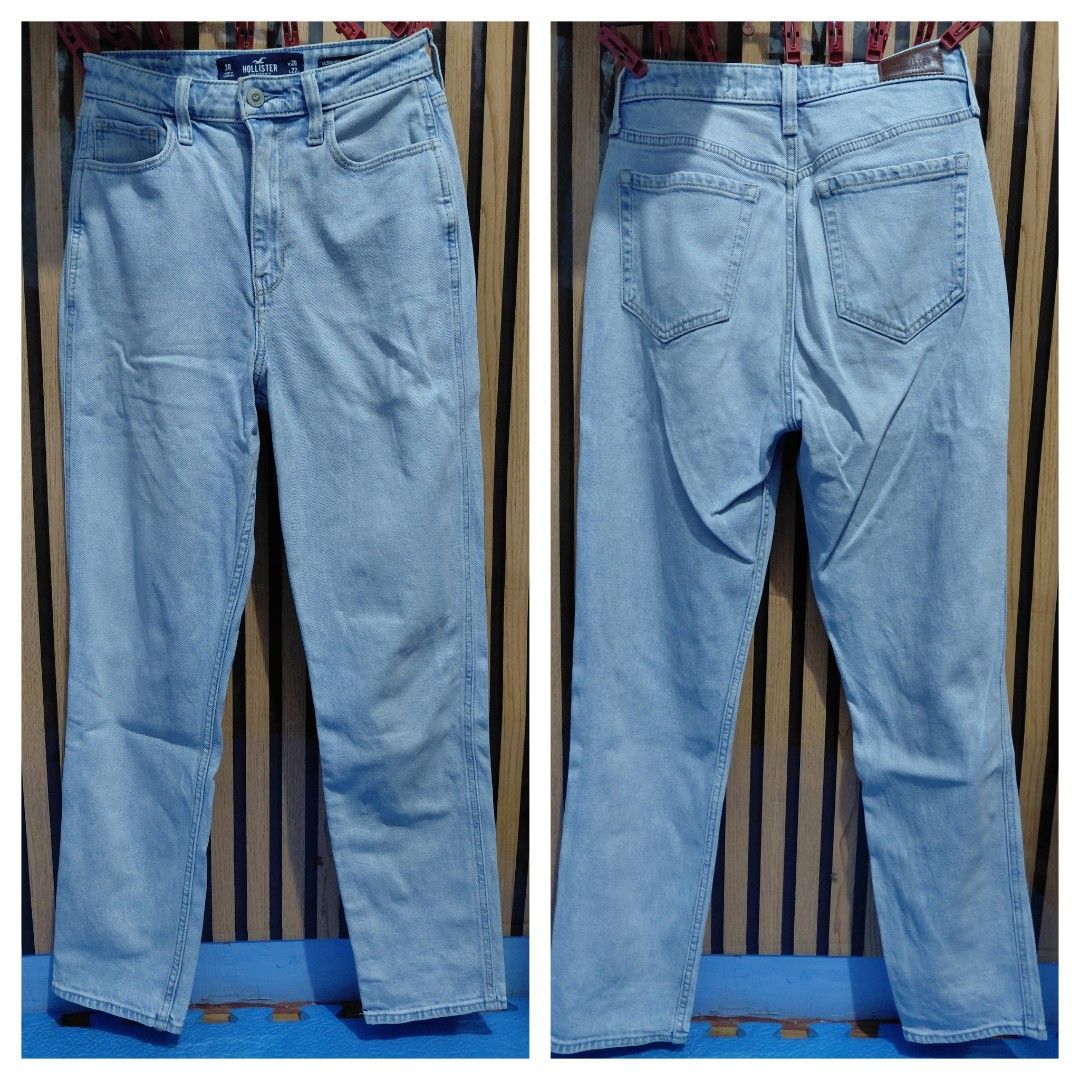 HOLLISTER MOM JEANS (Category: Jeans) located in Manila. Submitted by pandinity (Listing ID 1444420340, Image 1). Description: W - 24-26in L - 29in slightly stretch MOM JEANS HIGH WAIST.
