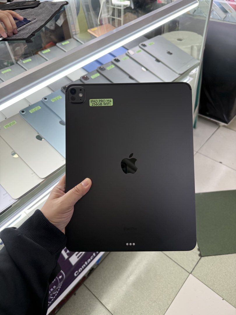 iPad Pro M4 13" 256GB Wifi Only No Issue (Category: iPad) located in Pasig City. Submitted by fairgadgetshop (Listing ID 1454727034, Image 1). Description: Buy • Sell • Trade • Swap Legit Seller w/ Physical Store Mabilis Kausap / Pass sa Scammer RFS: Buy and Sell 😊 Installment via Credit Card, GGives, Gcredit, SPaylater with additional interest We accepting Brandnew or Secondhand iPad Pro 13" M4 256GB WiFi Only 84% Batthealth No Issue ✅Working T