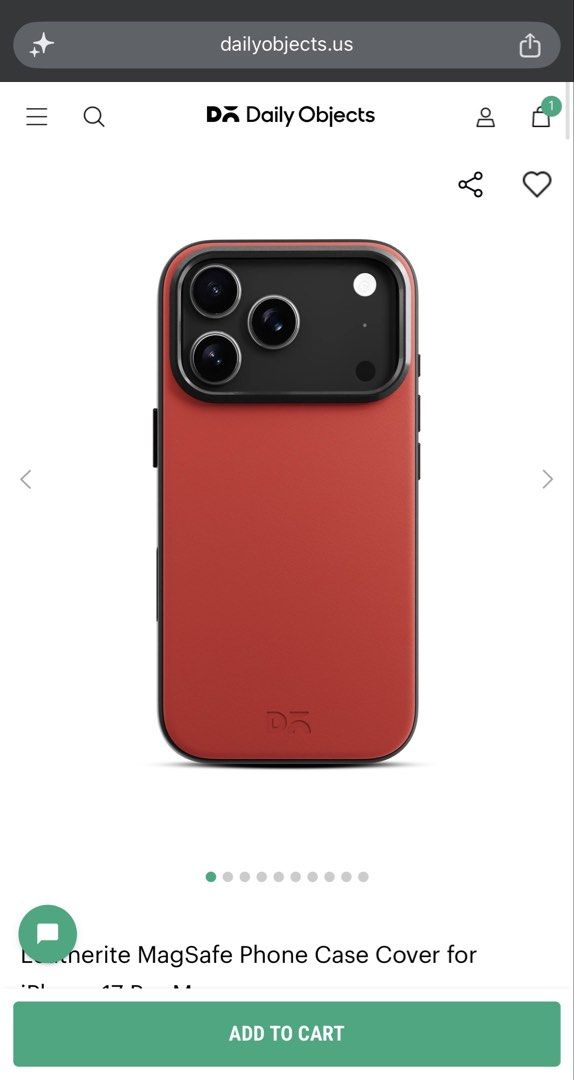 iPhone 17 Pro Max Case Daily Objects (Category: Cases & Sleeves) located in Quezon City. Submitted by mycrispino (Listing ID 1454690953, Image 1). Description: -I have never tried this on. Brand new! -Bought for original price: 3400+ pesos -This is so nice in person. -From the website: “Smooth exterior crafted from premium leatherite; Aluminium camera lens bezel and hardy side buttons for added protection MagSafe compatible ™ effortless magnetic 