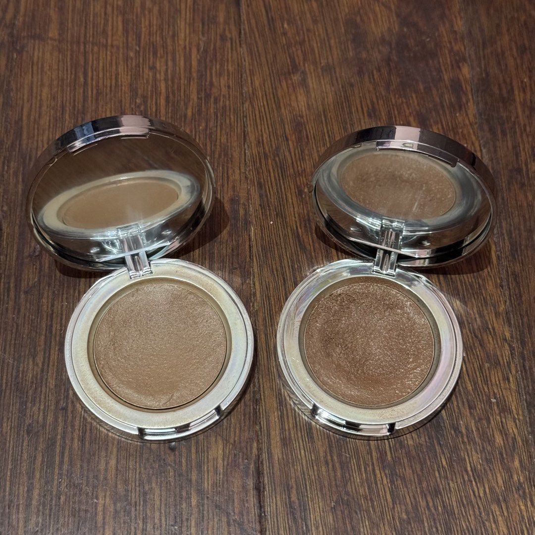 Issy & co-Cream Bronzer in Molten & Blaze (Category: Makeup) located in Pasig City. Submitted by clarsethsof.ph (Listing ID 1454668103, Image 1). Description: Condition- used Shades: -Molten -Blaze •150 each -still usable.