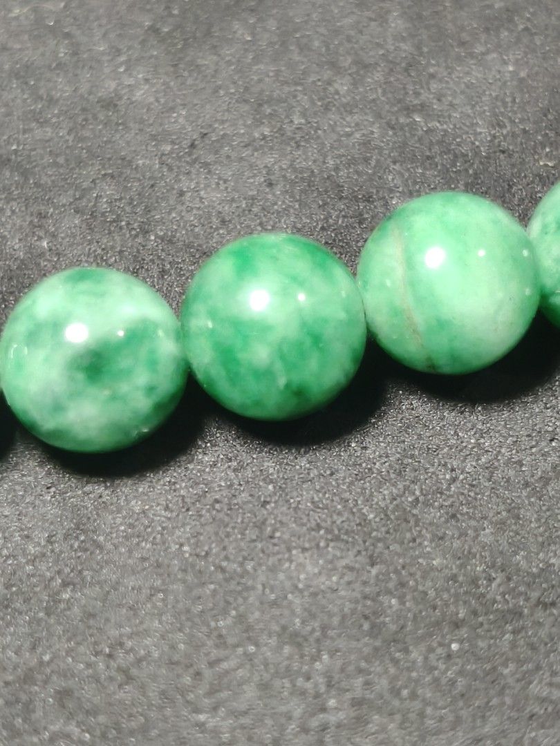 Jade bead necklace, 8.2mm 17.5 in (Category: Necklaces) located in Manila. Submitted by maxineamber (Listing ID 1454590635, Image 3). Description: Jade bead necklace, 8.2mm 17.5 inches..